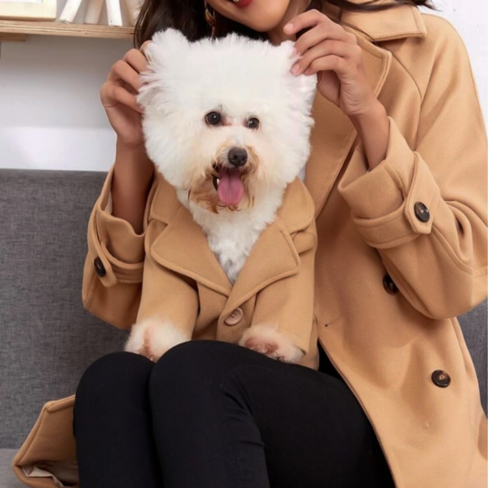 Cute Collar Dog / Cat Overcoat